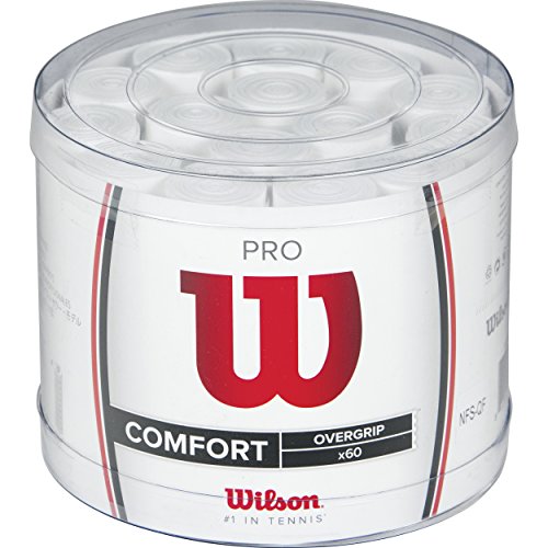Wilson Juego de sobreempuñaduras Pro, 60 recambios, Blanco, WRZ4024WH Wilson Juego de sobreempuñaduras Pro, 60 recambios, Blanco, WRZ4024WH
