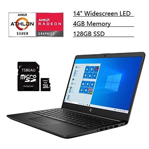 2020 nuevo portátil HP 15 15.6 pulgadas HD, 10ª generación Intel Core i3-1005G1, 4 GB SDRAM, 128 GB SSD, Bluetooth, WiFi, Webcam, Windows 10, Natural Silver + Ptech 4 puertos USB 2.0 Hub Bundle