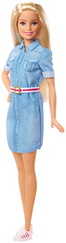 Barbie Dreamhouse Adventure muñeca rubia con vestido vaquero y accesorios, regalo para niñas y niños 3-9 años (Mattel GHR58) , color/modelo surtido Barbie Dreamhouse Adventure muñeca rubia con vestido vaquero y accesorios, regalo para niñas y niños 3-9 años (Mattel GHR58) , color/modelo surtido