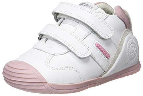 Biomecanics 151157-2, Zapatillas de Estar por casa para Bebés, Blanco (Blanco Y Rosa (Sauvage) G), 21 EU