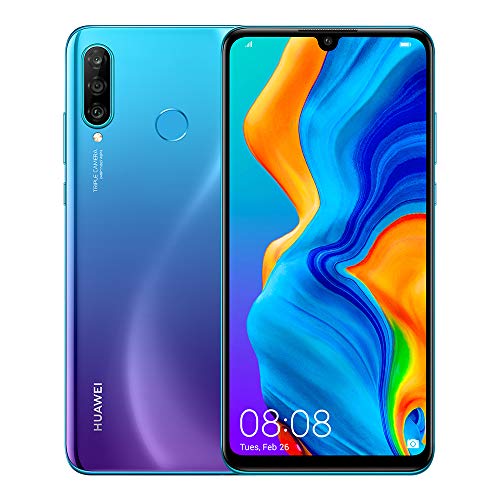 HUAWEI P30 Lite 15,6 cm (6.15") 6 GB 256 GB Ranura híbrida Dual SIM Azul 3340 mAh P30 Lite, 15,6 cm (6.15"), 6 GB, 256 GB, 48 MP, Android 9.0, Azul