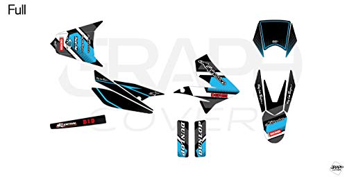 Kit de decoración para motocross Derbi Senda X-Treme 50 Comics Azul 2010-2015