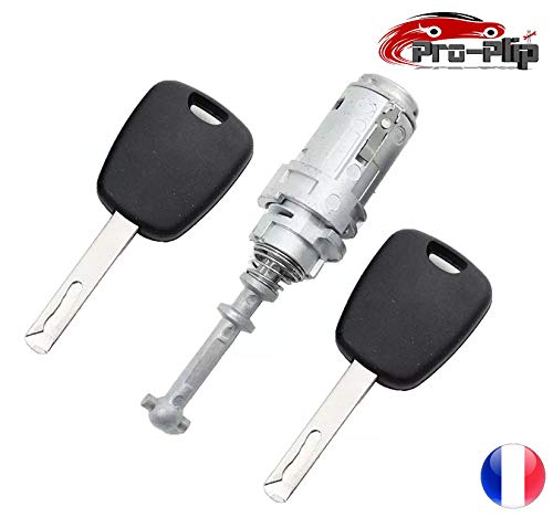 Pro-Plip - Kit de Cerradura y Cilindro para Puerta Delantera Izquierda para Citroën C2 C3 y C3 Pro-Plip - Kit de Cerradura y Cilindro para Puerta Delantera Izquierda para Citroën C2 C3 y C3