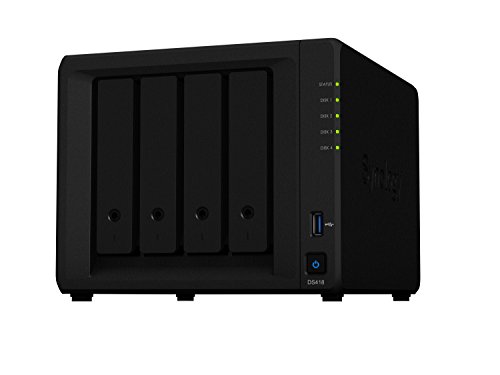 Synology DS418 - Diskstation  Potente NAS de 4 bahías para usuarios domésticos y de oficina