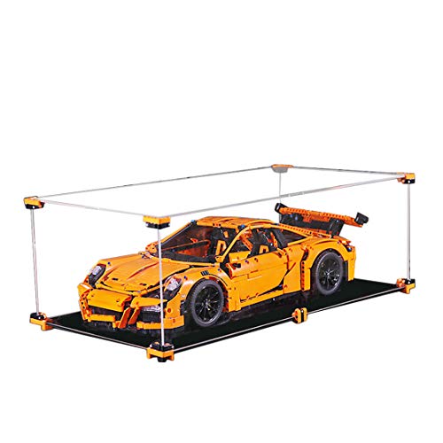 TONGJI Vitrina de Acrílico Compatible con Lego 42056 Technic - Coche Porsche 911 GT3 RS , Vitrina A Prueba De Polvo (Modelo No Incluido)