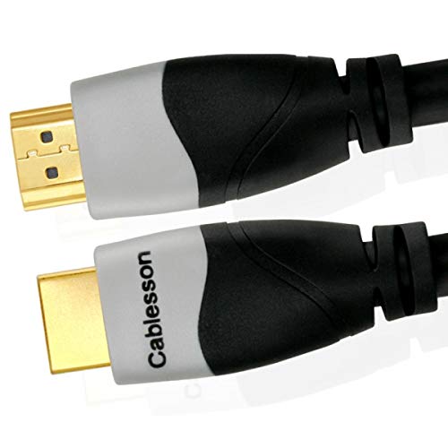 Cablesson - Cable HDMI 1.4a de alta velocidad con Ethernet, compatible con consolas, Full HD, televisores de plasma, LCD, LED, reproductores de DVD y Blu-ray