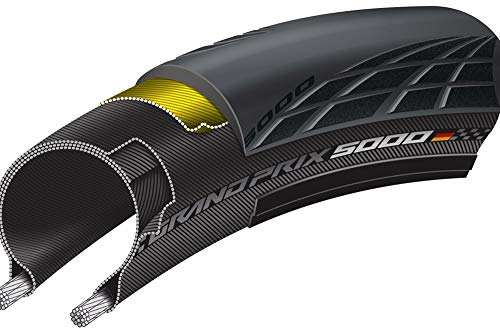 Continental Grand Prix 5000 Neumático Plegable para Bicicleta, Unisex Adulto, Negro, 28" | 700 x 25C