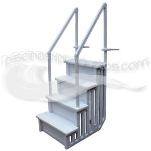 Decoytec Escalera Sintetica 4 peldaños para Piscinas enterradas Decoytec Escalera Sintetica 4 peldaños para Piscinas enterradas