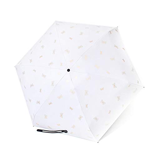 Paraguas Paraguas de Viaje Anti UV con 8 Bloques de Fibra de Vidrio construidos a Prueba de Viento Sun Block Durable (Color : Blanco, Size : Gratis) Paraguas Paraguas de Viaje Anti UV con 8 Bloques de Fibra de Vidrio construidos a Prueba de Viento Sun Block Durable (Color : Blanco, Size : Gratis)
