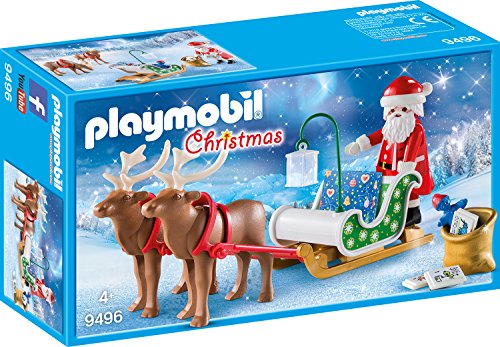 PLAYMOBIL- Trineo de Papá Noel con Reno Juguete, Multicolor, tu (Geobra Brandstätter 9496)