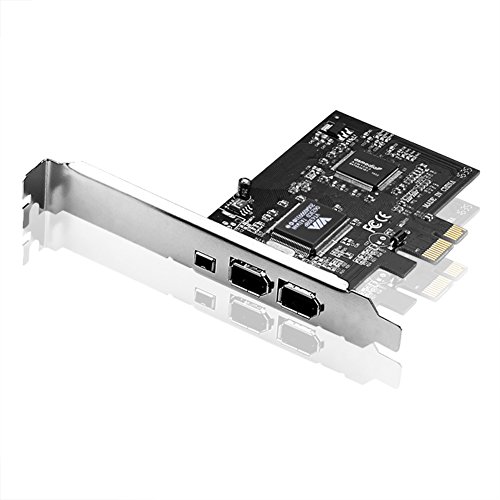SIENOC PCIe 6Pins PCI-Express FIREWIRE 400 IEEE 1394 CARD for WIN 8