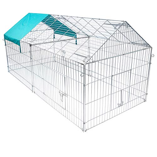 Elightry Jaula para Conejos Conejeras Hamster Cobayas Gallinero Jaula Exterior Recinto Animales Pequeños para Jardines y Patios 220 * 103 * 103 cm XTSL0010 Elightry Jaula para Conejos Conejeras Hamster Cobayas Gallinero Jaula Exterior Recinto Animales Pequeños para Jardines y Patios 220 * 103 * 103 cm XTSL0010