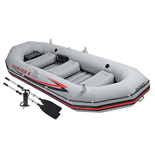 Intex 68376NP - Barca Hinchable Mariner 4 con 2 Remos 328 x 145 x 48 cm