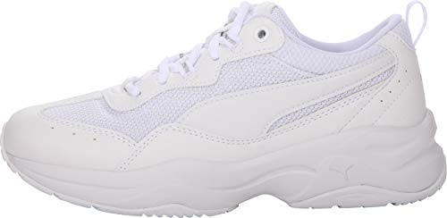 PUMA Cilia, Zapatillas para Mujer, Blanco White/Gray Violet Silver, 36 EU