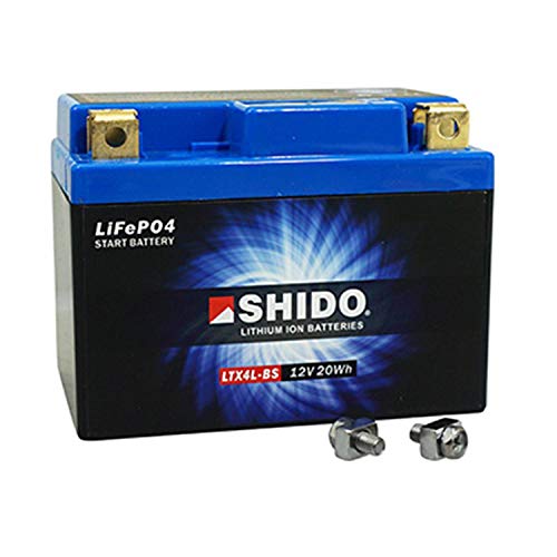SHIDO LTX4L-BS LION -S- Batería de ion de litio, color azul