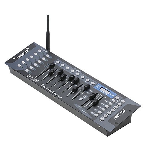 Tomshine 192 Canales DMX512 Etapa Luz Inalámbrica Consola Controlador con Transmisor Partido DJ Discoteca Equipo de Operador