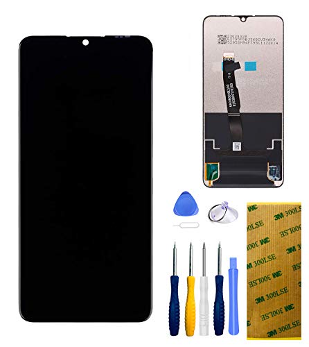 Xlhama Pantalla LCD Cristal Táctil Compatible con Huawei P30 Lite Negro Completo Ensamblado Herramientas de Reparación de Reemplazo con Protector de Pantalla 3M Adhesivo de Doble Cara