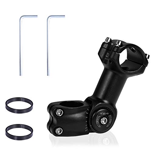 Yizhet Vástago de Manillar para Bicicletas, ±60° 110mm Ajustable Potencia Elevador de Manillar Potencia para Bicicleta Manillar de Bicicleta Extensor para Bicicleta de Carretera, MTB (31,8mm) Yizhet Vástago de Manillar para Bicicletas, ±60° 110mm Ajustable Potencia Elevador de Manillar Potencia para Bicicleta Manillar de Bicicleta Extensor para Bicicleta de Carretera, MTB (31,8mm)