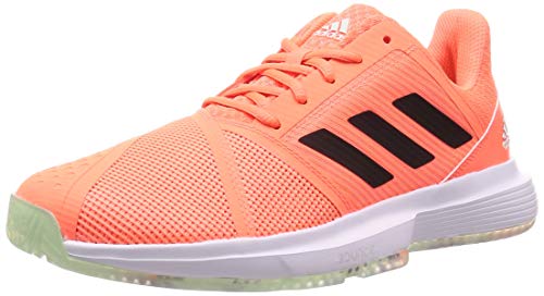 Adidas CourtJam Bounce M, Zapatos de Tenis para Hombre, Dash Green/Signal Coral/Tech Purple