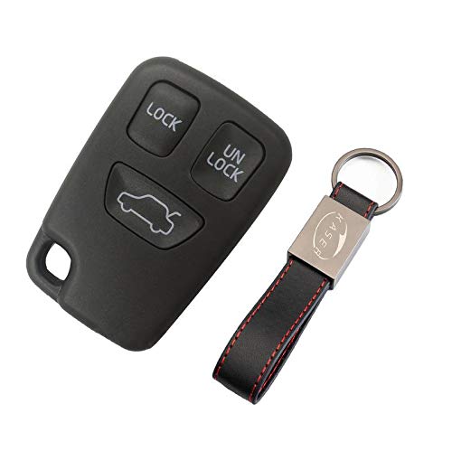 Carcasa Llave para Volvo - Funda Mando a Distancia 3 Botones para Coche Volvo XC70 XC90 S40 S60 S70 S80 S90 V40 V70 V90 C70 Carcasa Llave para Volvo - Funda Mando a Distancia 3 Botones para Coche Volvo XC70 XC90 S40 S60 S70 S80 S90 V40 V70 V90 C70