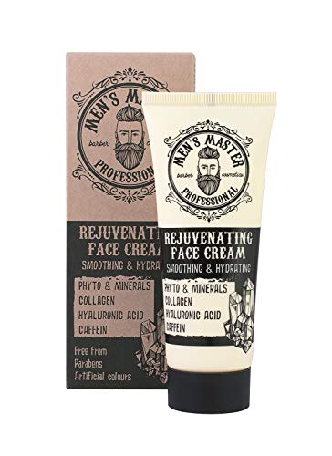 Crema facial rejuvenecedora hidratante antiarrugas para hombre, Sin parabenos, sin colorantes artificiales. Volumen 75 ml de Men's Master. Crema facial rejuvenecedora hidratante antiarrugas para hombre, Sin parabenos, sin colorantes artificiales. Volumen 75 ml de Men's Master.