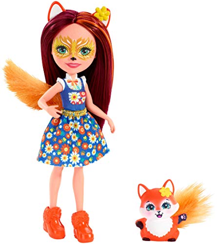 Enchantimals Felicity Fox y Flick, muñeca con mascota (Mattel FXM71)