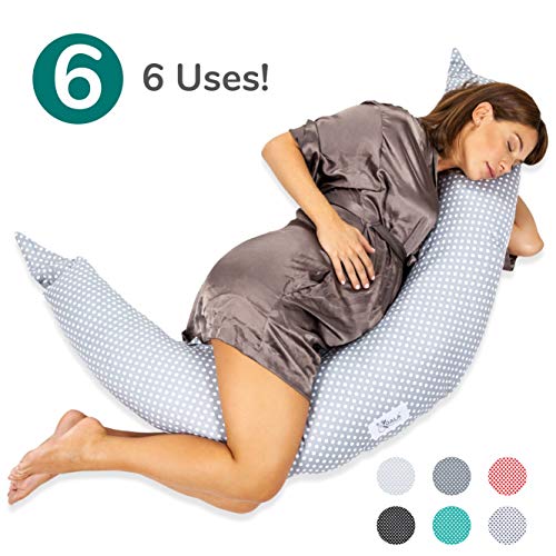 Koala Babycare® Almohada para Embarazadas para Dormir Cojin Lactancia –Soporte del cuerpo de la mama y del bebé – Para bebe que puede ser utilizado como cuna y reductor de cuna - KHUGS Koala Babycare® Almohada para Embarazadas para Dormir Cojin Lactancia –Soporte del cuerpo de la mama y del bebé – Para bebe que puede ser utilizado como cuna y reductor de cuna - KHUGS