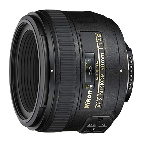 Nikon AF-S 50mm F1.4 G - Objetivo para Nikon (distancia focal fija 50mm, apertura f/1.4) color negro
