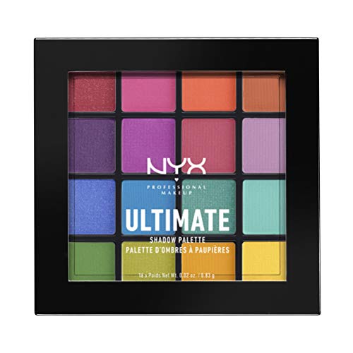NYX Professional Makeup Paleta de Sombra de Ojos Ultimate Shadow Palette, Pigmentos Compactos, 16 Sombras, Acabados Mate, Satinados y Metalizados NYX Professional Makeup Paleta de Sombra de Ojos Ultimate Shadow Palette, Pigmentos Compactos, 16 Sombras, Acabados Mate, Satinados y Metalizados