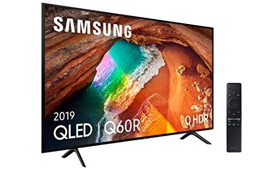 Samsung QLED 4K 2019 55Q60R  - Smart TV de 55" con Resolución 4K UHD, Supreme Ultra Dimming, Q HDR, Inteligencia Artificial 4K, One Remote Control, Apple TV y compatible con Alexa