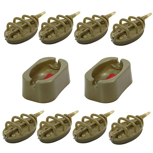 Alimentador de Método en Línea de Pesca con Molde de Liberación Rápida para Accesorios de Cebo de Pesca de Carpas,15 g, 20 g, 25 g, 30 g, 35 g, 40 g, 50 g, 60 g Alimentador de Método en Línea de Pesca con Molde de Liberación Rápida para Accesorios de Cebo de Pesca de Carpas,15 g, 20 g, 25 g, 30 g, 35 g, 40 g, 50 g, 60 g