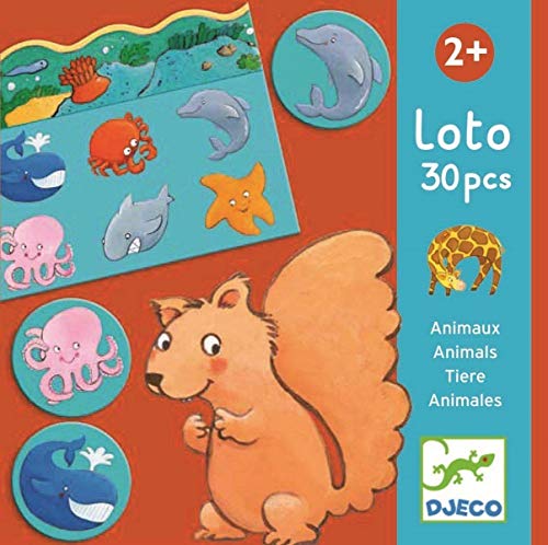 Djeco- Juegos de Mesa Educativos Loto Animales, Multicolor (DJ08120) Djeco- Juegos de Mesa Educativos Loto Animales, Multicolor (DJ08120)