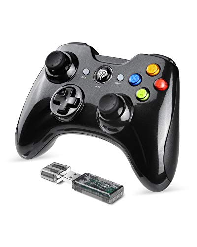 EasySMX Mando Inalámbrico, [Regalo] 2.4GHz Mandos PS3 con Batería Incorporada, Gaming Controller Gamepad Joystick con Doble Vibración para Windows/PS3/PC/Android/Tablet/Andriod TV Box/TV