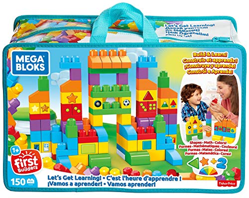 Mega Bloks - Juego de Bloques de construcción Construye y Aprende (Mattel FVJ49)