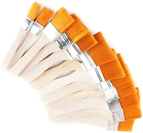 Mengger 40Pcs Brochas de Pintura Cepillo Cera al oleo madera Pinceles Planos de Pintura Cerda para Pinturas al Óleo Acrílica y Pintar Paredes Barbacoa de Camping al Aire libre Mengger 40Pcs Brochas de Pintura Cepillo Cera al oleo madera Pinceles Planos de Pintura Cerda para Pinturas al Óleo Acrílica y Pintar Paredes Barbacoa de Camping al Aire libre