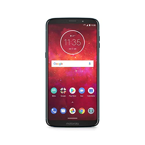 Motorola Z3 Play + Moto Mod Bateria - Smartphone de 6" (Qualcomm Snapdragon DE 1.8 GHz, 4 GB de RAM, 64 GB de Memoria, cámara de 12 MP, Android 8.0) Color Azul Oscuro