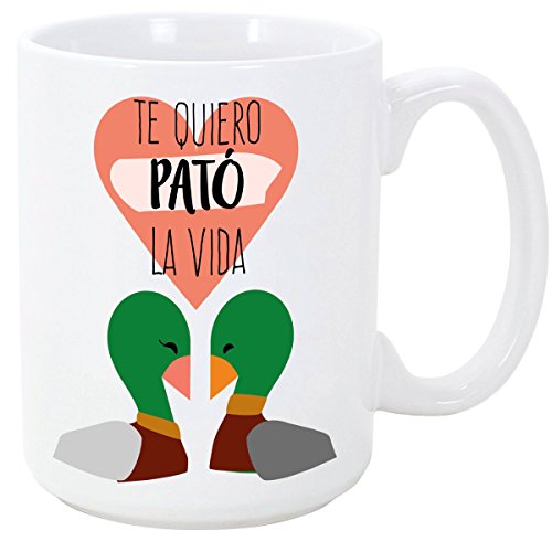 MUGFFINS Taza para Enamorados/San Valentín - Te Quiero Pató la Vida - 350 ml - Tazas Desayuno Originales con Frases de Regalo para Novios/Novias … MUGFFINS Taza para Enamorados/San Valentín - Te Quiero Pató la Vida - 350 ml - Tazas Desayuno Originales con Frases de Regalo para Novios/Novias …