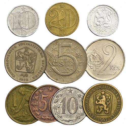 10 Monedas Antiguas de Checoslovaquia. Monedas coleccionables Checa y Eslovaca 1946-1993 Heller Corona Coronas Coronas. Ideal para Banco DE Moneda, SOSTENEDORES DE Moneda Y Album DE Monedas 10 Monedas Antiguas de Checoslovaquia. Monedas coleccionables Checa y Eslovaca 1946-1993 Heller Corona Coronas Coronas. Ideal para Banco DE Moneda, SOSTENEDORES DE Moneda Y Album DE Monedas