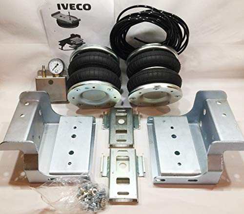 Kit de suspensión neumática con compresor para IVEO Daily 35S, 35L rueda trasera única 2006-2014 – Carga alta 4000 kg