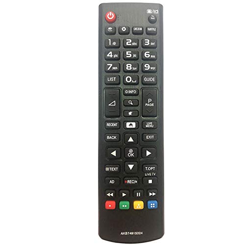 Mando a Distancia para LG TV AKB74915324 Ajuste para LG LCD LED TV y Smart TV Compatible con Todos Mando a Distancia de LG TV Mando a Distancia para LG TV AKB74915324 Ajuste para LG LCD LED TV y Smart TV Compatible con Todos Mando a Distancia de LG TV