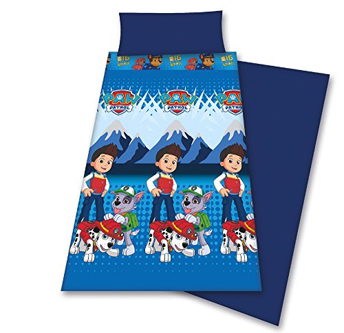 Patrulla Canina Juego de sábanas Pirineo 90, Azul, para Cama de 90x190