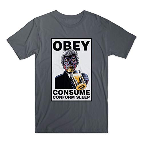 They Live Obey Consume T Shirt Top Sci FI Horror Movie Film Vintage Retro