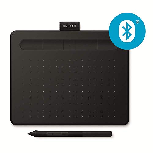Wacom Intuos S Tableta Gráfica Bluetooth para pintar, dibujar, editar fotos con 2 softwares creativos incluidos para descargar, Windows & Mac, óptima para la educación en línea y el teletrabajo, negra