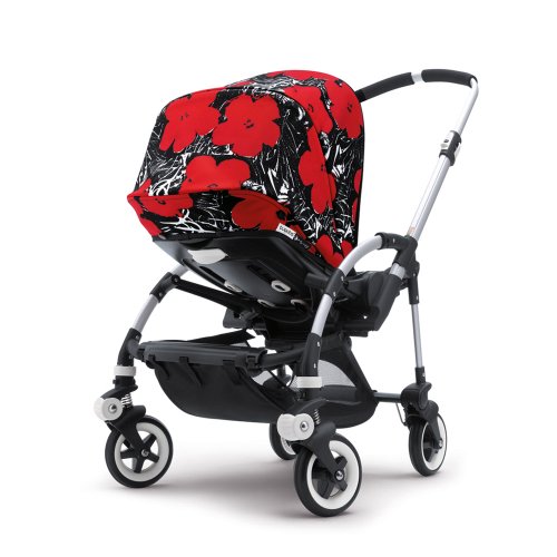Bugaboo Bee Sun Canopy - Andy Warhol Flowers (Special Edition) by Bugaboo Bugaboo Bee Sun Canopy - Andy Warhol Flowers (Special Edition) by Bugaboo