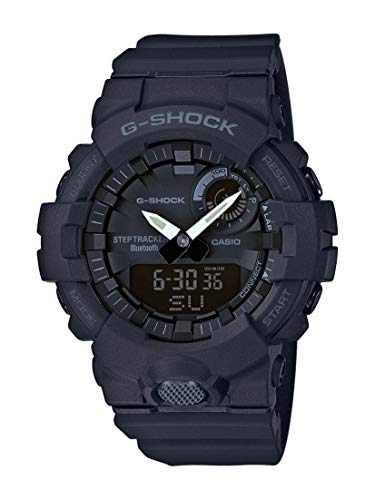 Casio G-SHOCK Reloj Digital, Contador de pasos, Sensor de movimiento, Aplicación de deporte gratuita para descargar, 20 BAR, Negro, para Hombre, GBA-800-1AER Casio G-SHOCK Reloj Digital, Contador de pasos, Sensor de movimiento, Aplicación de deporte gratuita para descargar, 20 BAR, Negro, para Hombre, GBA-800-1AER