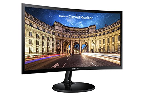 Samsung C24F390 - Monitor Curvo de 24'' (Full HD, 4 ms, 60 Hz, FreeSync, Flicker-Free, LED, VA, 16:9, 3000:1, 1800R, 250 cd/m², HDMI, Base Redonda) Negro