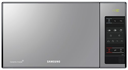 Samsung ME83X/XEC - Microondas sin Grill, 800 W, 23 Litros, 6 Niveles de Potencia, Interior Cerámico para Mayor Facilidad en la Limpieza, Color Negro