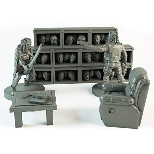 Walking Dead - All Out War The The Governor's Trophy Room Collector's Resin Set - English
