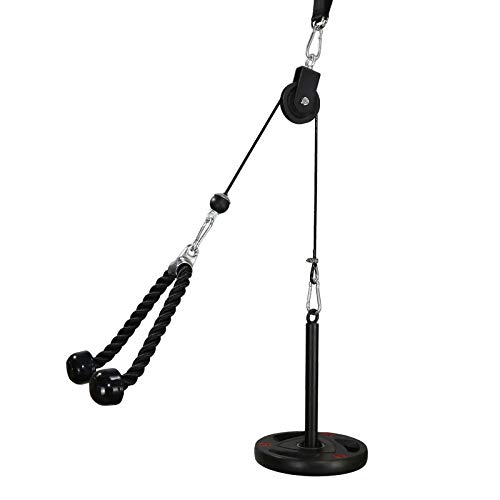 LFJ Poleas Gimnasio para Casa, Fitness DIY Polea Cable Máquina de musculacion Entrenamiento de Fuerza del Brazo Cuerda Triceps Accesorio de Entrenamiento para Antebrazos LFJ Poleas Gimnasio para Casa, Fitness DIY Polea Cable Máquina de musculacion Entrenamiento de Fuerza del Brazo Cuerda Triceps Accesorio de Entrenamiento para Antebrazos