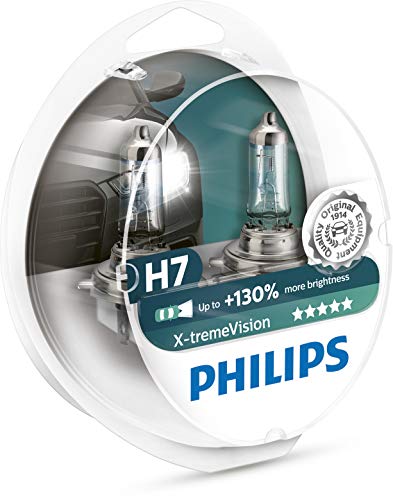 Philips 12972XV+S2 Lámpara Halógena para Coche H7, 55 W, hasta 3500K, 2 Unidades